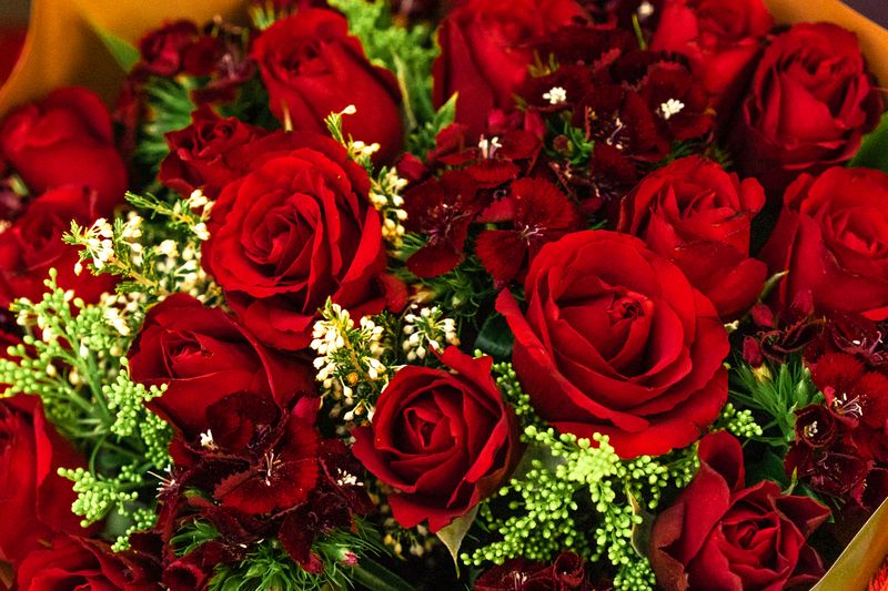 Bouquet de roses rouges Interflora — composition romantique